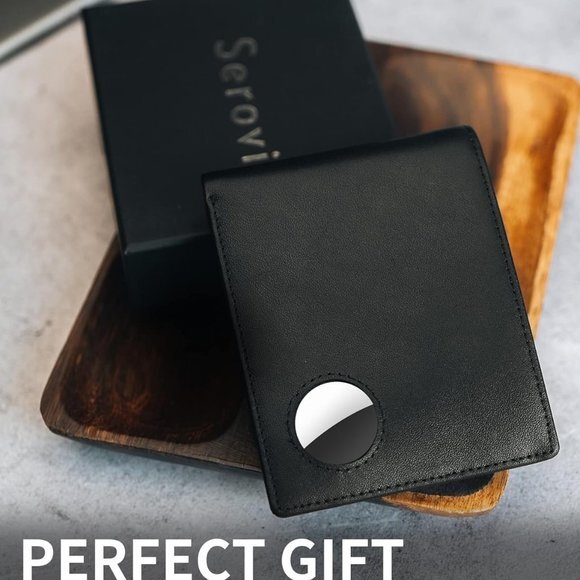 Wallet for‎ Men Genuine Leather Bifold Wallet with AirTag Holder RFID Blocking - Picture 7 of 7